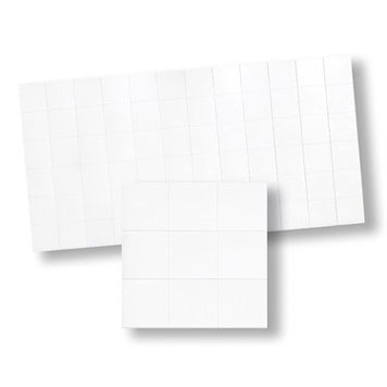 Dollhouse Miniature Tile, Victorian Floor Shine White, 4Pk